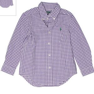 Ralph Lauren Purple Gingham Dress Shirt